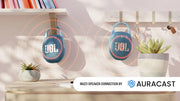 JBL Clip 5 Ultra-Portable Waterproof Bluetooth Speaker with 12-Hour Playtime and Auracast - Pink