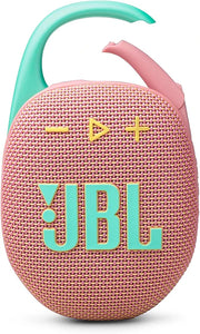 JBL Clip 5 Ultra-Portable Waterproof Bluetooth Speaker with 12-Hour Playtime and Auracast - Pink