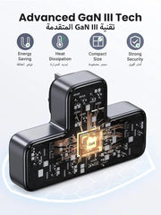 UGREEN 6-in-1 Surge Protector Power Strip with 3 AC Outlets & 3 USB Ports