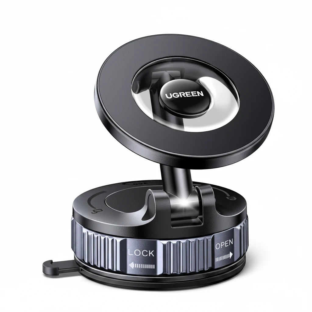 UGREEN Magsafe Car Mount Removable Base 360° Adjustable One-hand Auto Lock