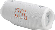 JBL Charge 6 Portable Waterproof Bluetooth Speaker with Power Bank and 28-Hour Battery - White