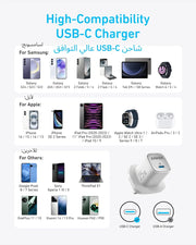Anker 25W USB C Plug, Supports PPS Fast Charging for for iPhone 17/16/16 Pro/16 Pro Max/15, Samsung Galaxy S25/S24/Z Fold/Z Flip/Tab 