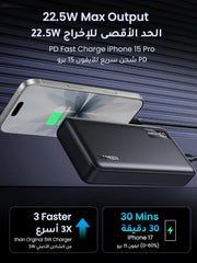 UGREEN Power Bank 20000mAh, PD 22.5W Portable Charger Fast Charging