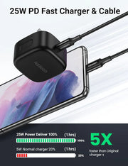 UGREEN 25W Galaxy Charger Set with USB C Cable 2M, Fast Charging Plug