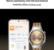 HUAWEI WATCH GT 6 Pro Smart Watch, 46mm, upto 21 days battery life, GPS Smart Watches with 100+ Sports Mode, Cycling, iOS & Android Compatible, ECG Analysis, Health Monitoring, Black
