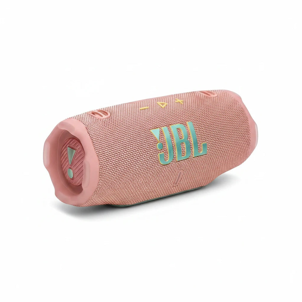 JBL Charge 6 Portable Waterproof Bluetooth Speaker with Power Bank and 28-Hour Playtime - Pink