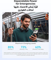 Anker Nano Power Bank, Ultra-Slim 5,000mAh Magnetic Battery Pack, Qi2 Certified 15W Max Ultra-Fast MagSafe-Compatible Portable Charger, PD 20W, Ergonomic Design, For iPhone 17/16/15/14/13 Only