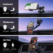 UGREEN Car Phone Holder Car Mount Upgraded 4-in-1 One-button Release