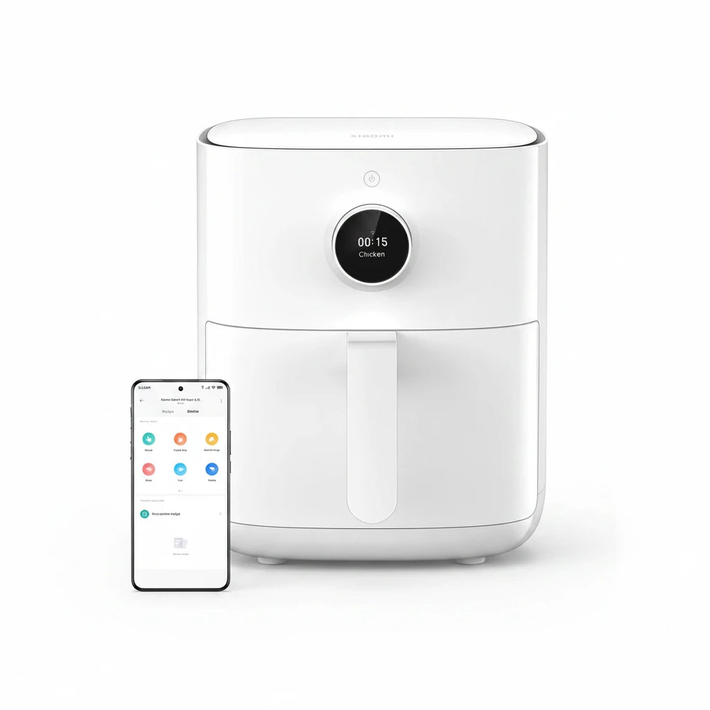 Xiaomi Smart Air Fryer 4.5L | 40-200°Ctemperature control | App Control | 100+ Cloud Recipes | Automatic power-off | 24H Smart Schedule | For Family Healthier Frying/Roasting/Baking