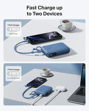 Belkin BoostCharge 10000mAh Power Bank with Digital Battery Display - Blue