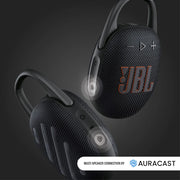 JBL Clip 5 Ultra-Portable Waterproof Bluetooth Speaker with 12-Hour Playtime and Auracast - Pink