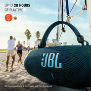 JBL Charge 6 Portable Waterproof Bluetooth Speaker with Power Bank and 28-Hour Battery - White