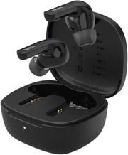 Belkin SoundForm™ Motion True Wireless Earbuds, Noise Cancelling Ear Buds with Wireless Charging Case & Dual Microphone - IPX5 Water Resistant Bluetooth Headphones for iPhone & Samsung - Black