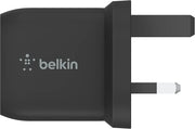 Belkin 45W Dual USB Type C Wall Charger, Fast Charging Power Delivery 3.0 with GaN Technology, USB C Charger for iPhone 17, iPhone Air, iPad Pro, MacBook, Samsung Galaxy S25, Pixel And More - Black