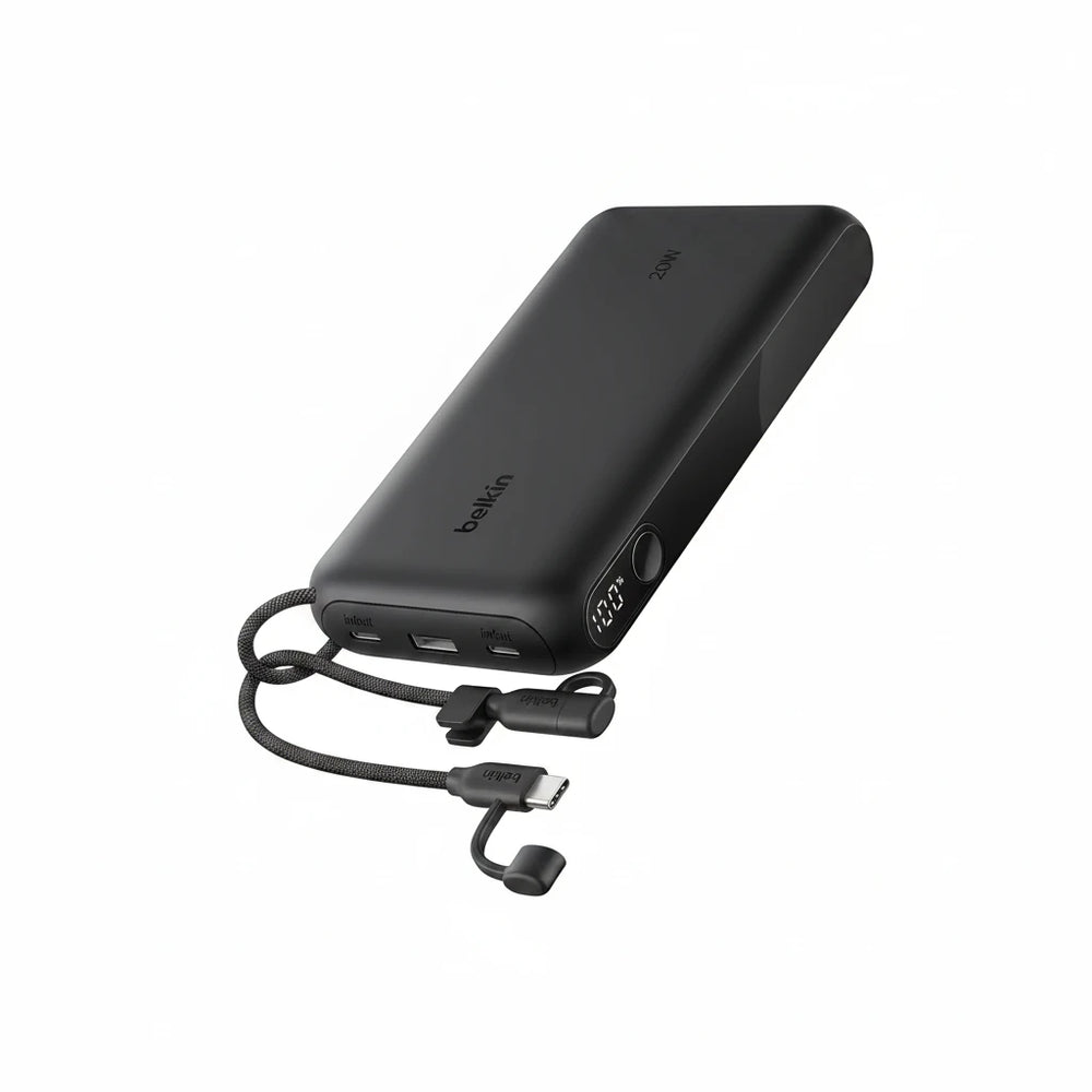 Belkin BoostCharge 20000mAh Power Bank with Digital Battery Display - Black