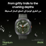 Samsung Galaxy Watch Ultra2 Titanium Gray, 47mm, Bluetooth, Rugged Luxury design, 800 mAh Battery, Fast Charging, Energy Score, 2 Years Manufacturer Extended Warranty 