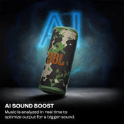 JBL Grip Compact Bluetooth Speaker, JBL Pro Sound with AI Sound Boost, IP68 Waterproof and Dustproof, Ambient Light, Up to 14 Hours Playback, Auracast Multi-Speaker, JBL Portable App, Squad