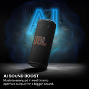 JBL Grip Compact Bluetooth Speaker, JBL Pro Sound with AI Sound Boost, IP68 Waterproof and Dustproof, Ambient Light, Up to 14 Hours Playback, Auracast Multi-Speaker, JBL Portable App, Black