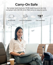 Belkin BoostCharge 20000mAh Power Bank with Digital Battery Display - Black