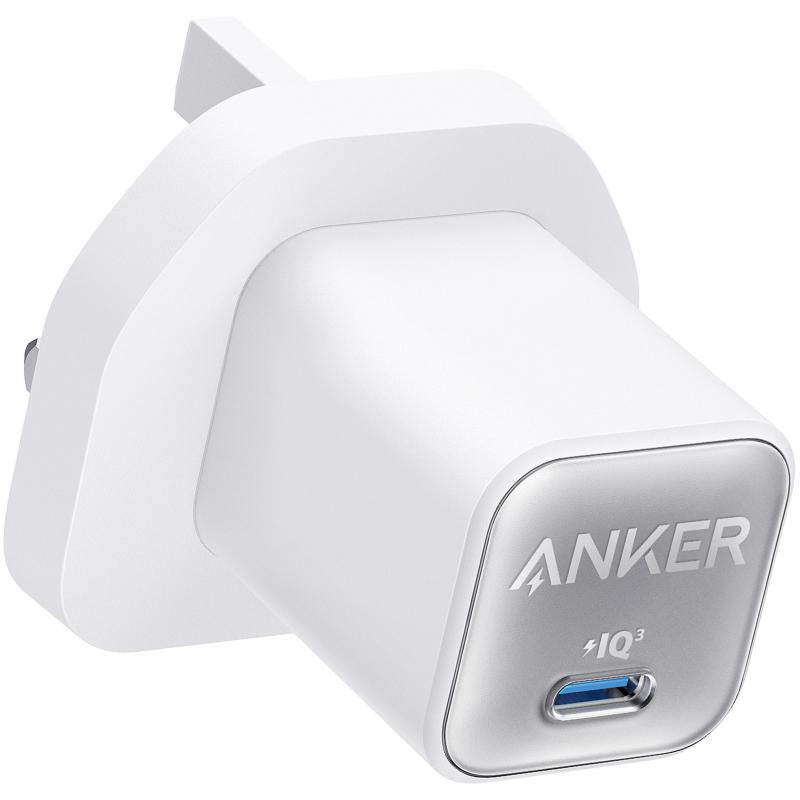 Anker 511 Nano 3 30W Charger — Fast and Compact Charging for iPhone, iPad, and Android