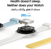 Samsung Galaxy Watch9 Graphite,44mm,Bluetooth, Slimness,Comfort fit,Signature Cushion Design,Personalized Sleep Experience, Health Coaching, 2 Years Extended Warranty 