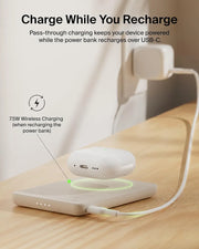 Belkin BoostCharge 5000mAh Magnetic Power Bank with Magnetic Ring - Sand