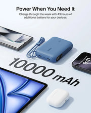 Belkin BoostCharge 10000mAh Power Bank with Digital Battery Display - Blue