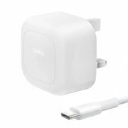 Belkin Compact Wall Charger 45W + USB-C to USB-C Cable, Fast Charging for Apple iPhone 17, iPhone Air, iPhone 16 Serie, Samsung Galaxy S25, Google Pixel, iPad, AirPods & More - White