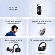 Xiaomi Redmi Buds 5 Pro Wireless Headphones with 42dB ANC, Bluetooth 5.4, and 72-Hour Battery Life - Black