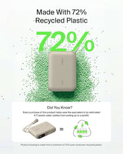 Belkin BoostCharge 10000mAh Power Bank with Digital Battery Display - Sand