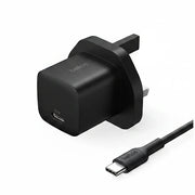 Belkin USB-C Plug 25W with 60W USB-C Cable  - Phone Charger PD 3.0 Fast Charging with PPS for Apple iPhone 17, Air, 16, Samsung Galaxy S25, Pixel 10, Nintendo Switch, & More - Black