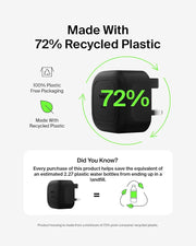 Belkin Compact Wall Charger 45W + USB-C to USB-C Cable, Fast Charging for Apple iPhone 17, iPhone Air, iPhone 16 Serie, Samsung Galaxy S25, Google Pixel, iPad, AirPods & More - Black